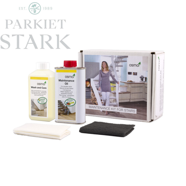 Zestaw do wnętrz - pielęgnacja schodów - środki czystości - osmo