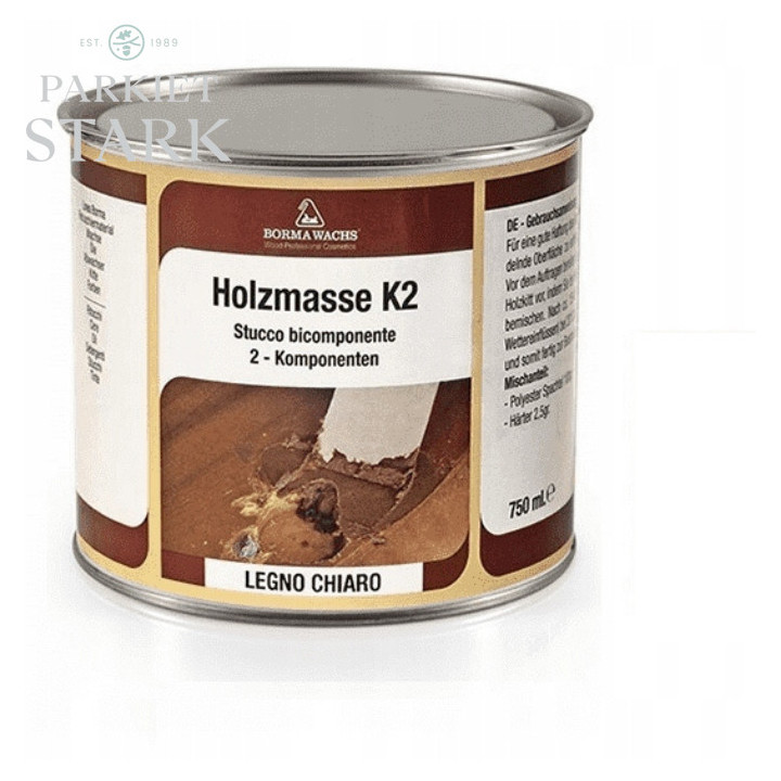 Holzmasse K2 750ml Szpachla dwuskładnikowa Borma Wachs