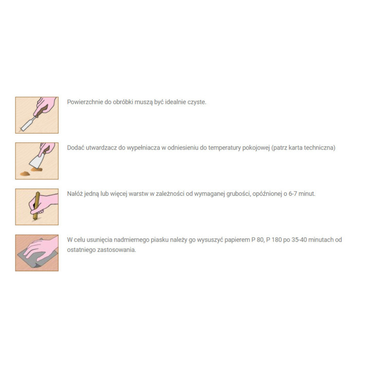 Holzmasse K2 750ml Szpachla dwuskładnikowa Borma Wachs