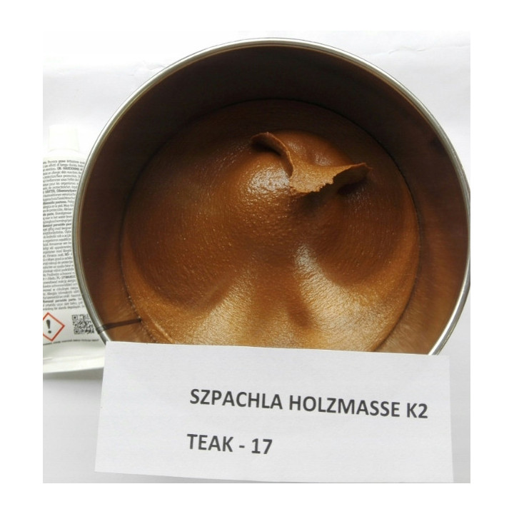 K2 750ml teak 17 Szpachla dwuskładnikowa Holzmasse kolor