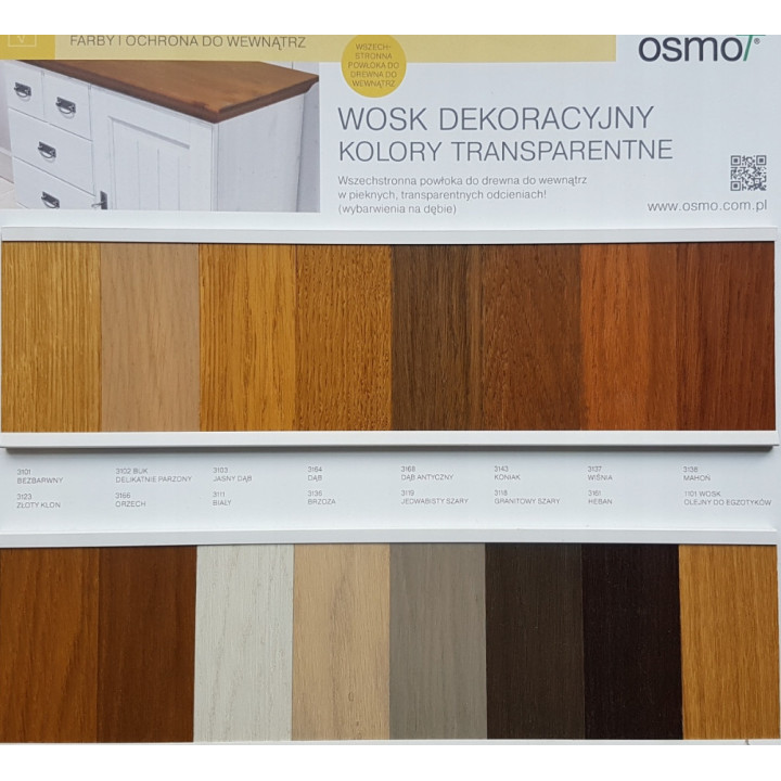 Wosk Dekoracyjny Bezbarwny, Połysk OSMO 0,75L 3101