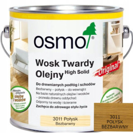 Wosk Twardy Olejny Bezbarwny P. OSMO 0,125L 3011