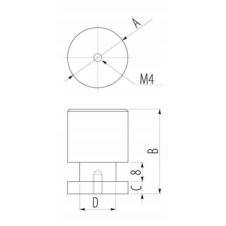 Uchwyt Meblowy GTV US-GSA-D-06 Stal szlachetna