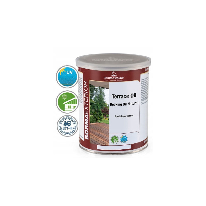 Olej do tarasów tarasowy bezbarwny Borma Wachs