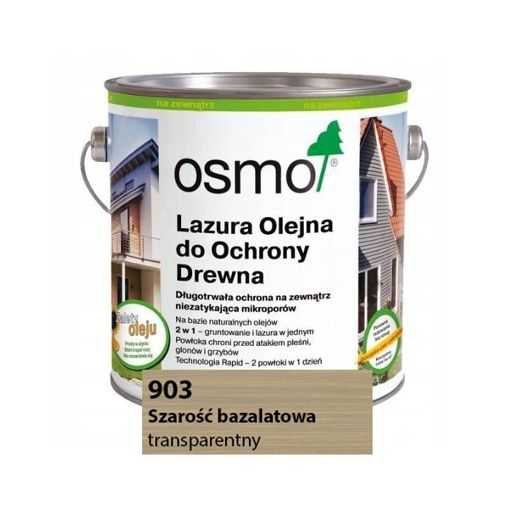 Lazura Olejna Szarość Bazaltowa OSMO 2,5L 903